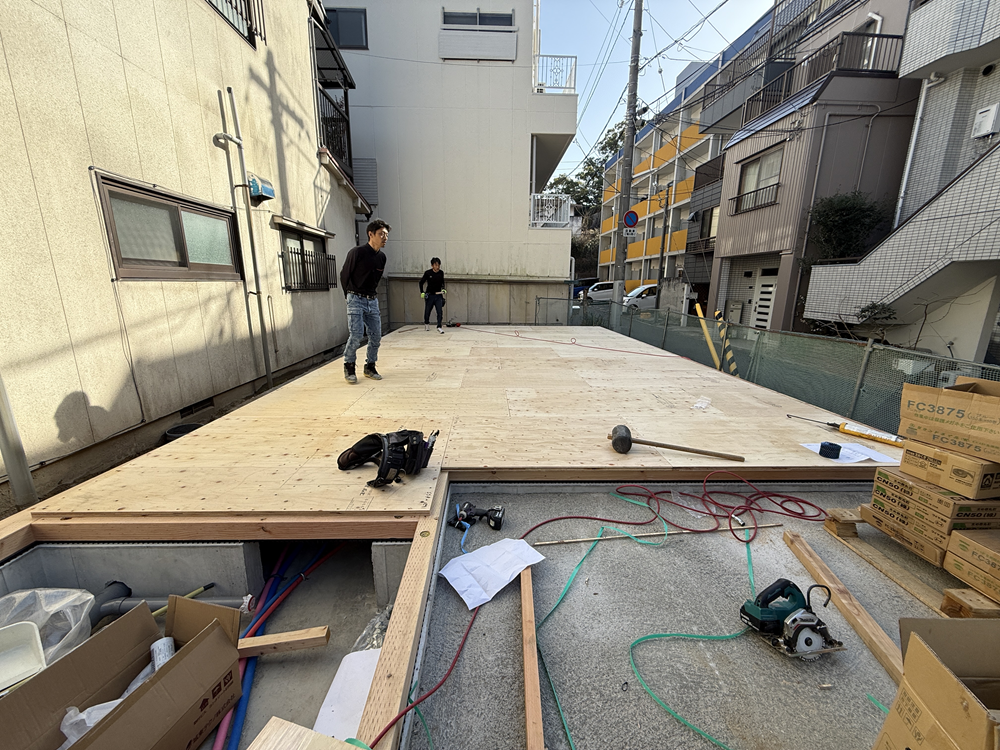 MS様邸土台敷き